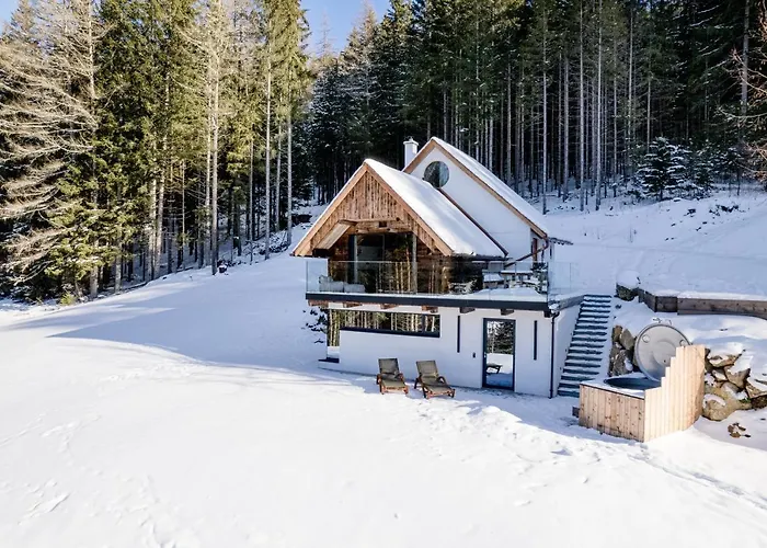 Heselehof Waldchalets Domek alpejski Langenwang