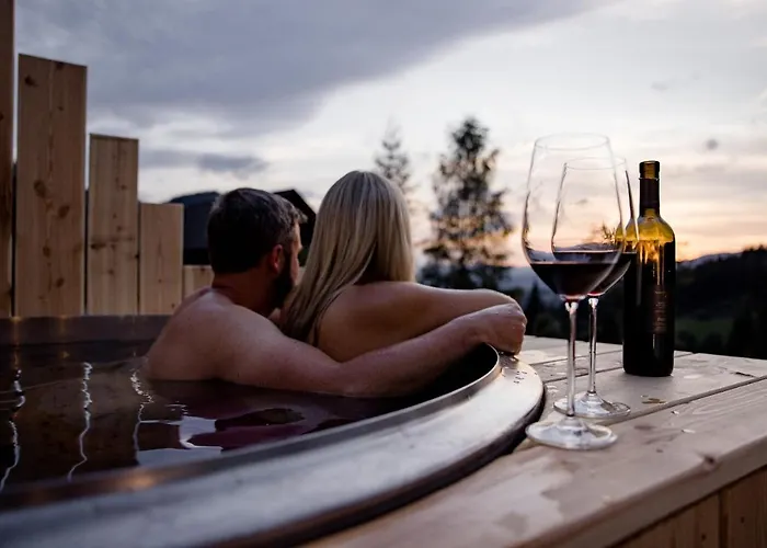 Dağ evi Heselehof Waldchalets Langenwang